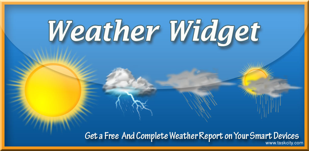 Weather forecast widget 1